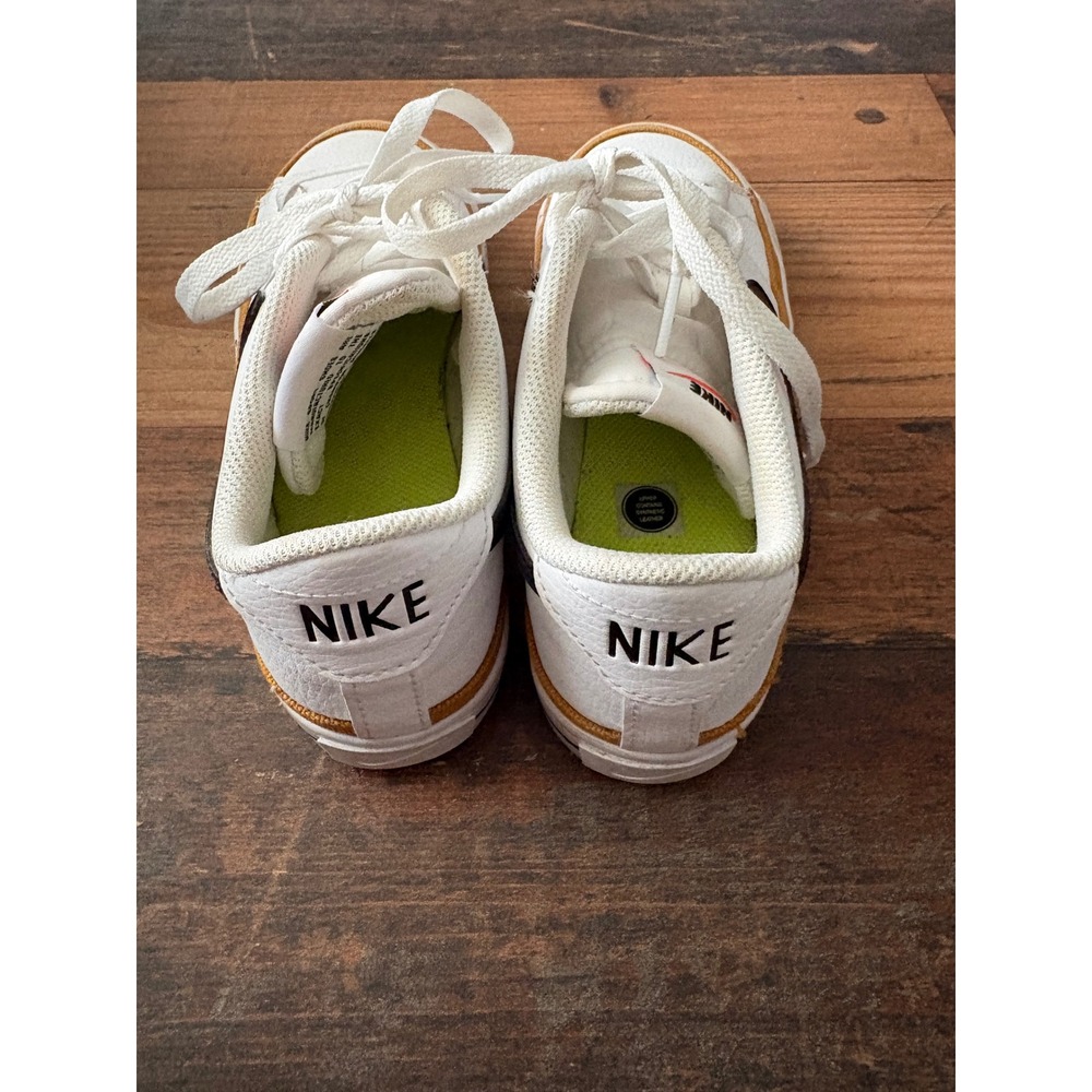 Nike Court Legacy Next Nature Womens Shoes White Black Ochre DH3161-100 Size 6 - Picture 5 of 11